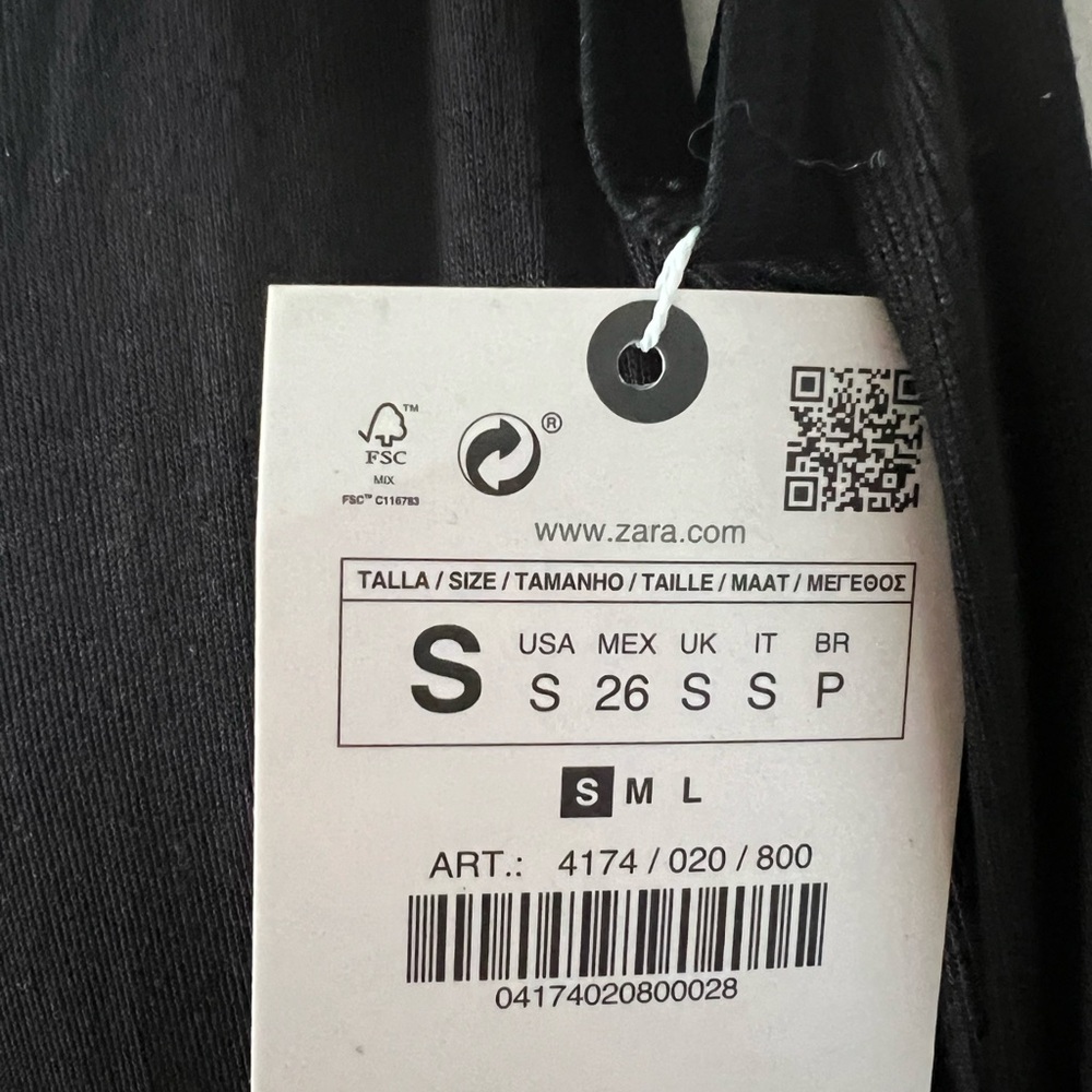 Zara knit black maxi dress NWT